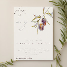 Convite para Casamento de Branch de Olive Branch E