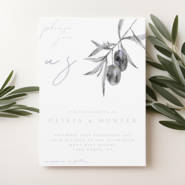 Convite para Casamento de Branch de Olive Branch E (Criador carregado)