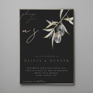 Convite para Casamento de Branch de Olive Branch E