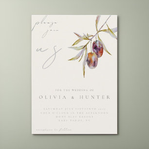 Convite para Casamento de Branch de Olive Branch E