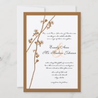 Convite para Casamento de Branqueamento de Flores