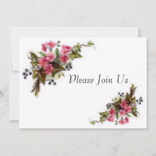 Convite para Casamento de Buquês Florais