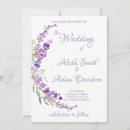 Convite para Casamento de Buquês Lanvent