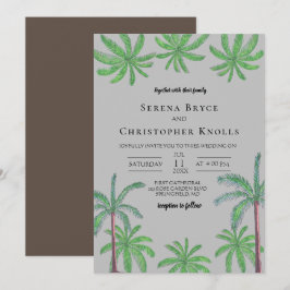 Convite Para Casamento De Cabana Coconut Grove