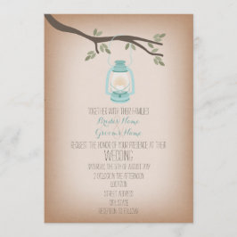 Convite para Casamento de Campos de Lanterna Azul 