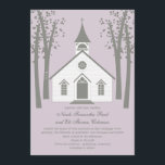Convite Para Casamento De Capela Whimsical<br><div class="desc">Esta coleção da Capela Whimsical vai deixar seus convidados animados para testemunhar sua troca de votos. Mais cores e produtos correspondentes disponíveis em berryberrysweet.com. Entre em contato conosco para obter cores personalizadas.</div>