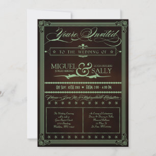 Convite para Casamento de Casa de Moeda e Chocolat