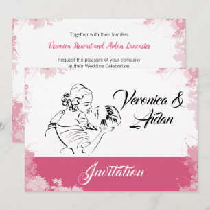 Convite para Casamento de Casais Vintage