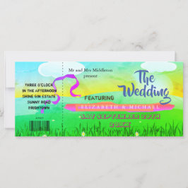 Convite para Casamento de Casamento de Festival de