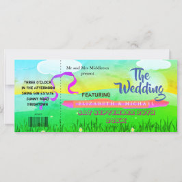 Convite para Casamento de Casamento de Festival de