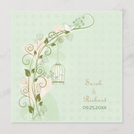 Convite para Casamento de Casas de Lebres Mint