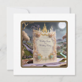 Convite Para Casamento De Castelo Whimsical: Um Co