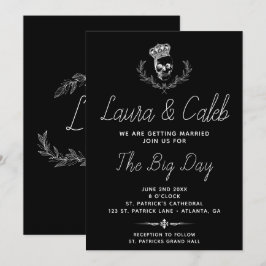 Convite para Casamento de Caveira Real