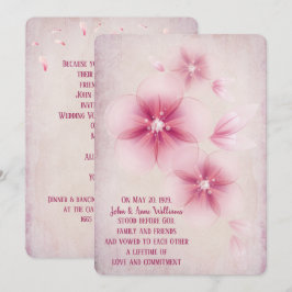 Convite para Casamento de Cerejeira Rosa