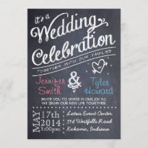Convite para Casamento de Chalkboard