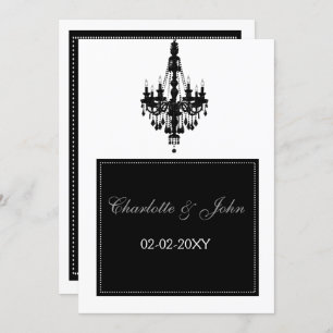 Convite para casamento de Chandelier