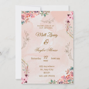 convite para casamento de charme russo