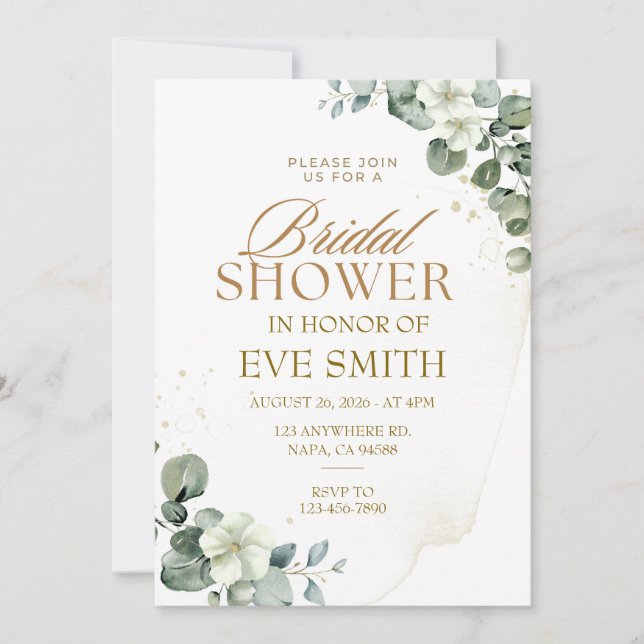 Convite para casamento de Chás de panela de luxo (Frente)