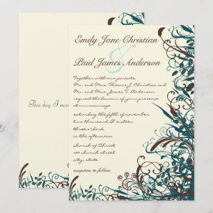 Convite Para Casamento De Cheiros E Marrons