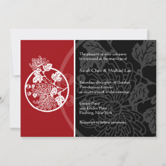 Convite para Casamento de Chrysanthemum