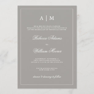 Convite Para Casamento De Cinzas Na moda