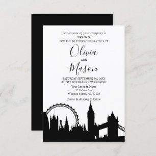 Convite para Casamento de Cityscape em Londres