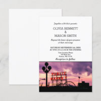 Convite para Casamento de Cityscape Skyline para S