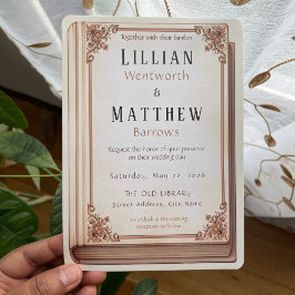 Convite para Casamento de Cobrir do Livro da Bibli