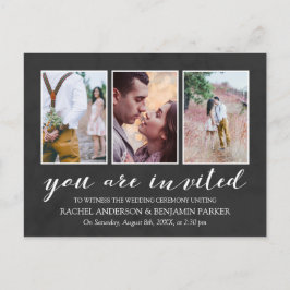 Convite para Casamento de Colagem de Fotografias B