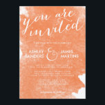 CONVITE PARA CASAMENTO DE COR DE ÁGUA DE LARANJA C<br><div class="desc">CONVITE DE CASAMENTO DE PINTA DE ÁGUA DE LARANJA CHIC: USE O PROMPT PARA PERSONALIZAR O DESIGN. SE VOCÊ DESEJA MUDAR O GRÁFICO OU AS CORES,  ENTRE EM CONTATO COMIGO PELA MINHA LOJA. ANTIQUANDELIER CHANDELIER ANTIQUECHANDELIER ANTIQUANDELIER.CA</div>