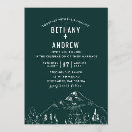 Convite para Casamento de Cordilheiras