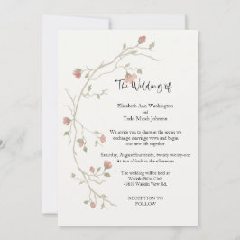 Convite Para Casamento De Cores Aquáticas Do Boho