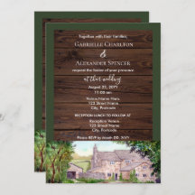 Convite para Casamento de Cores Aquáticas Stone Br