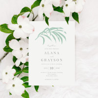 Convite para Casamento de Cores Editáveis por Palm