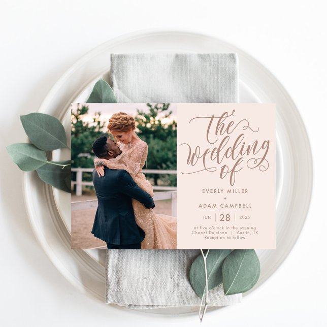 Convite para Casamento de Cores Editável de Felici (Criador carregado)
