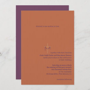 Convite para Casamento de Cruz e Fechamento