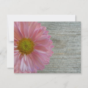 Convite para Casamento de Daisy & Barnwood Purple 