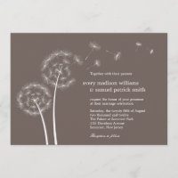 Convite para Casamento de Dandelion Spring