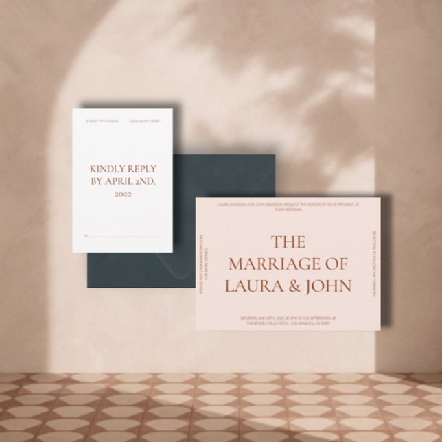 Convite para Casamento de Declaração Negativa (Criador carregado)