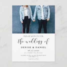 Convite para casamento de design de Elegante