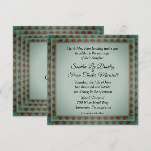 Convite para Casamento de Design inspiração trib