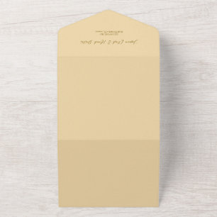 Convite para Casamento de Destino de Aquarela Tusc