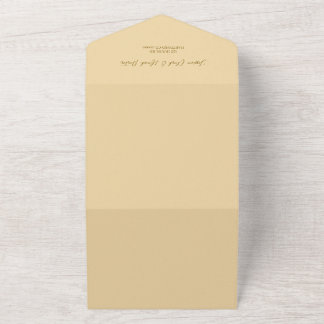 Convite para Casamento de Destino de Aquarela Tusc
