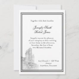 Convite para Casamento de Destino de Atlanta