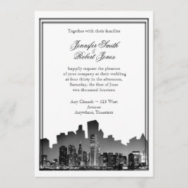 Convite para Casamento de Destino de Chicago