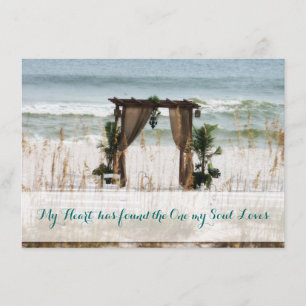 Convite para Casamento de Destino de Minha Praia d