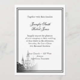 Convite para Casamento de Destino de Nova Orleans