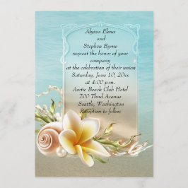 Convite para Casamento de Destino de Praia