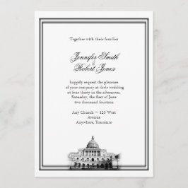 Convite para Casamento de Destino de Washington DC