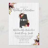 Convite para Casamento de Destino do Estado do Ala
